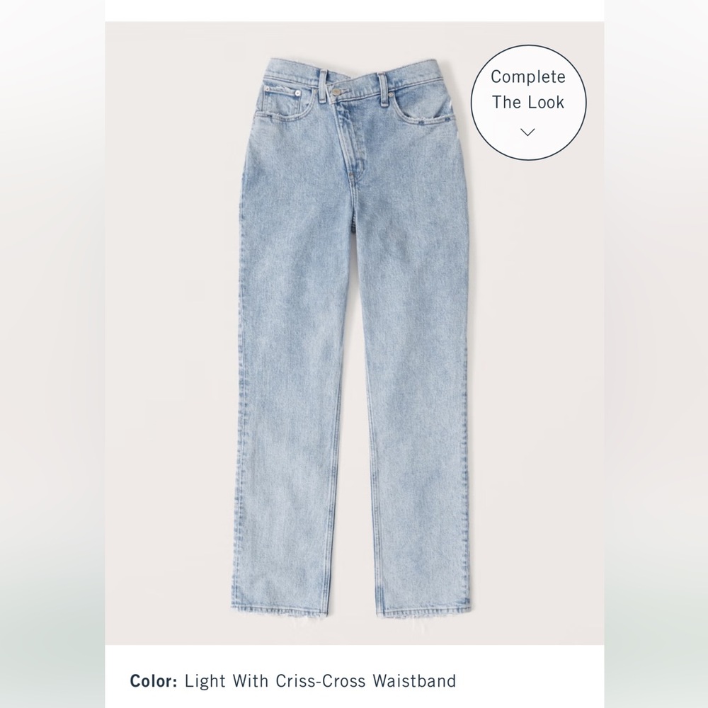 Asymmetrical Abercrombie jeans